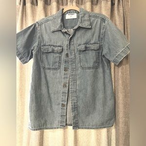 Old Navy Short-sleeve Utility Pocket Jean Shirt